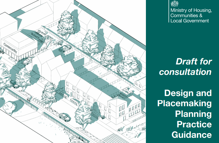 The front page of the Design and Placemaking Planning Practice Guidance