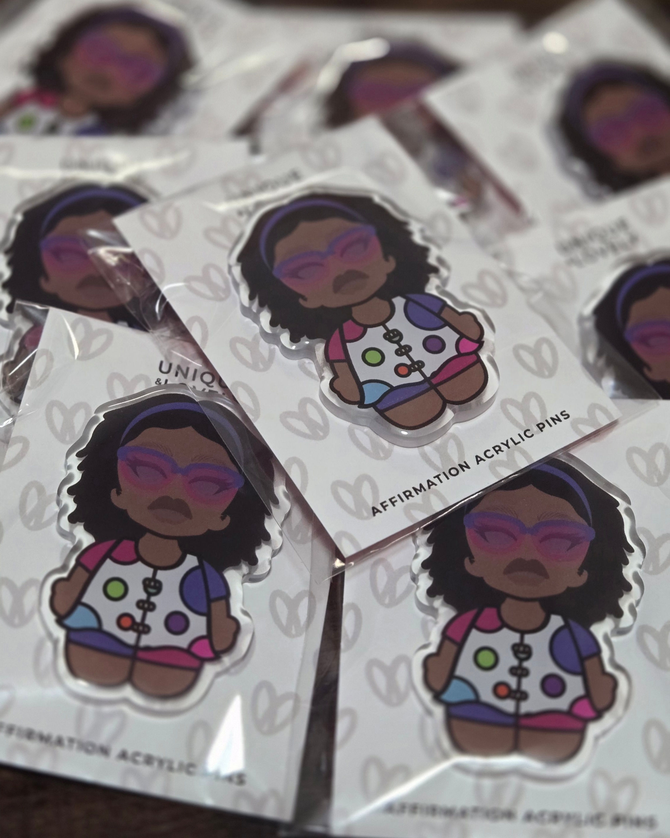 Rainbow MOSS Acrylic Pin