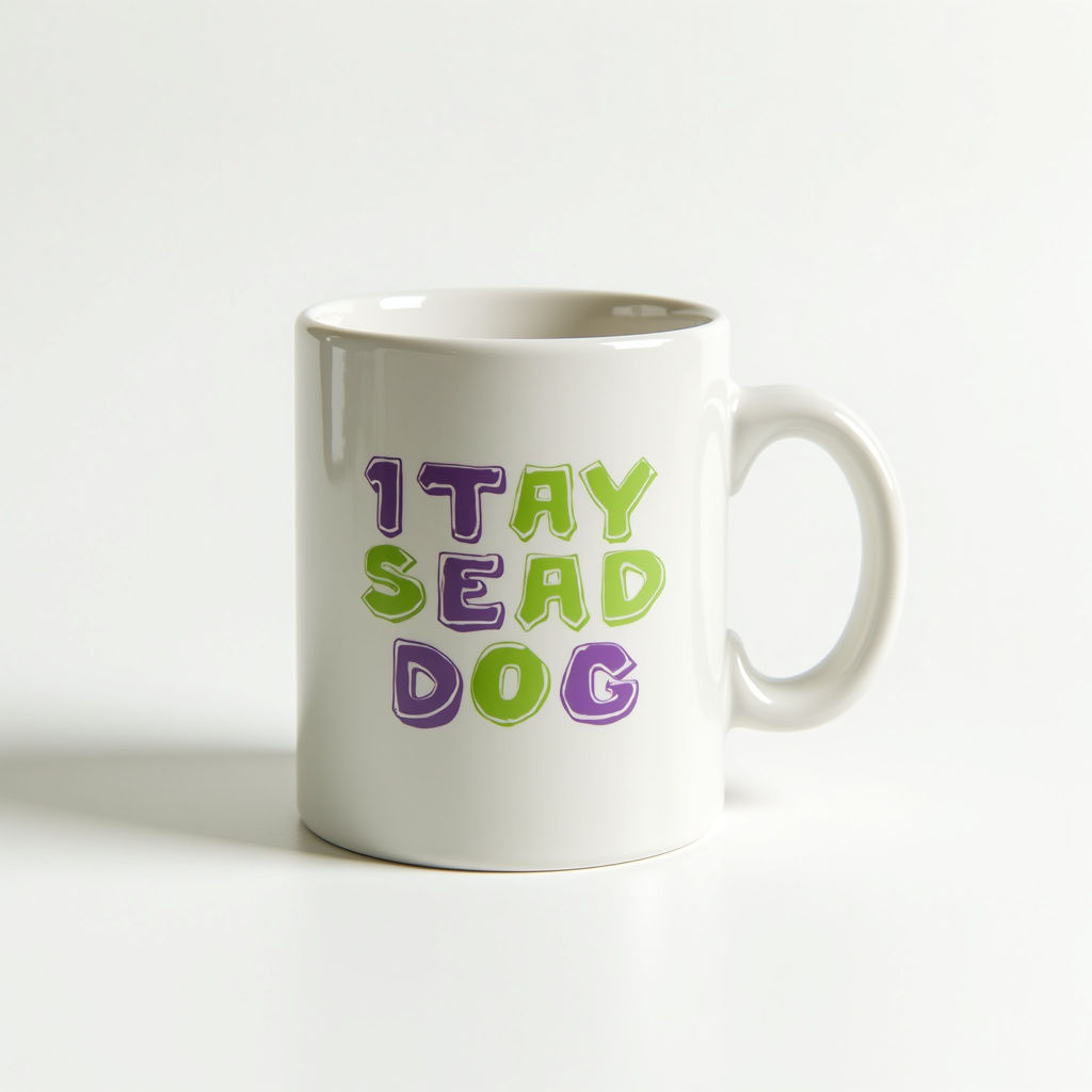 Oversized Typography Mug
