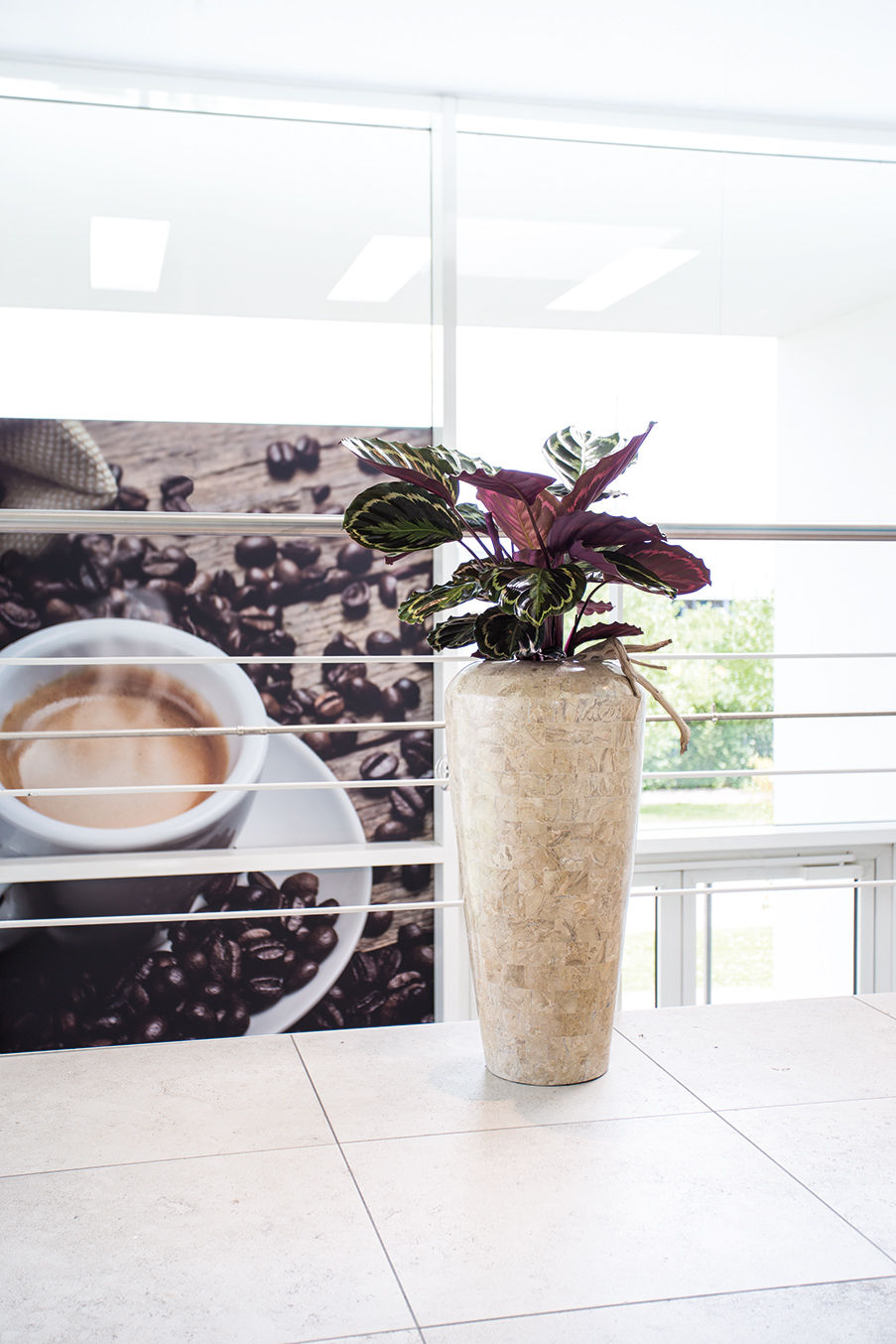 Geo Planter Cappucino Marble