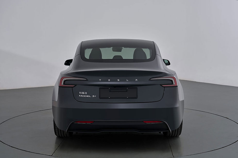 ด้านท้าย Tesla Model 3+ รุ่นใหม่ในจีน เผยชื่อรุ่นชัดเจน พร้อมดีไซน์ไฟท้ายเรียบหรูแบบมินิมอล