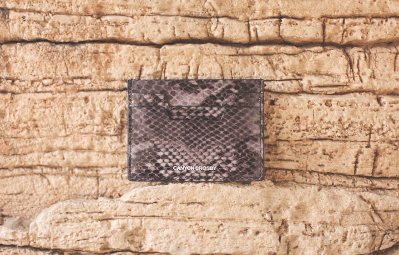 CANYON CROSBY // Aubergine Slim Card Case