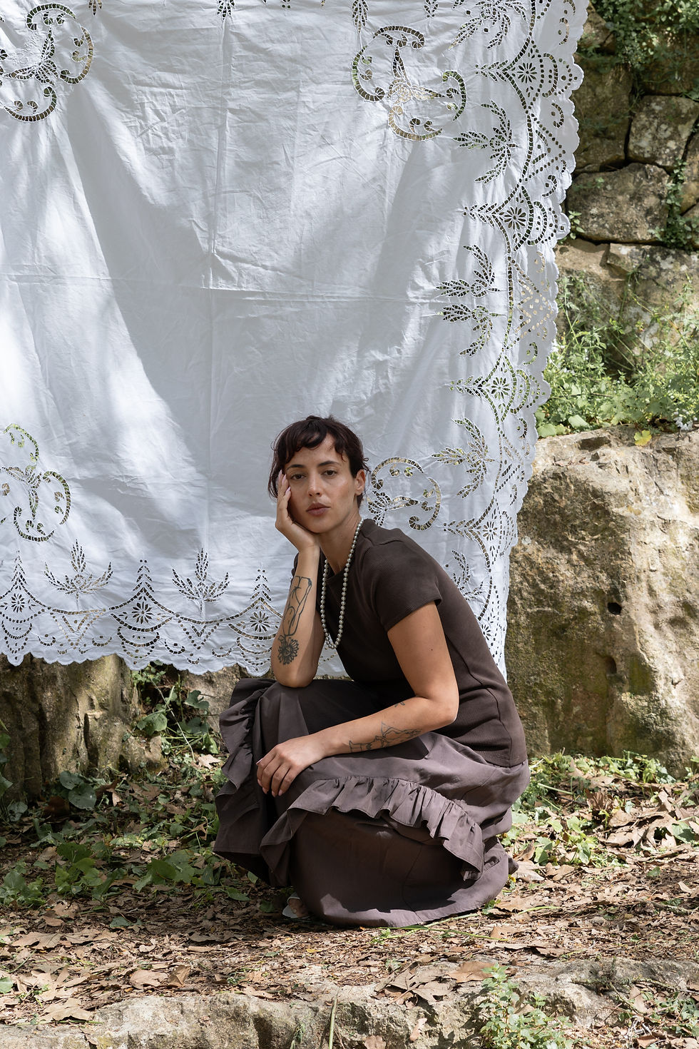 Thumbnail: GARDENIA skirt | dark brown