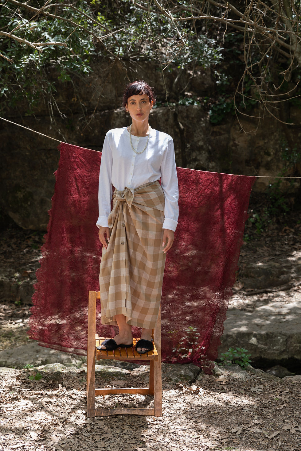 Thumbnail: DRAPE skirt | cafe