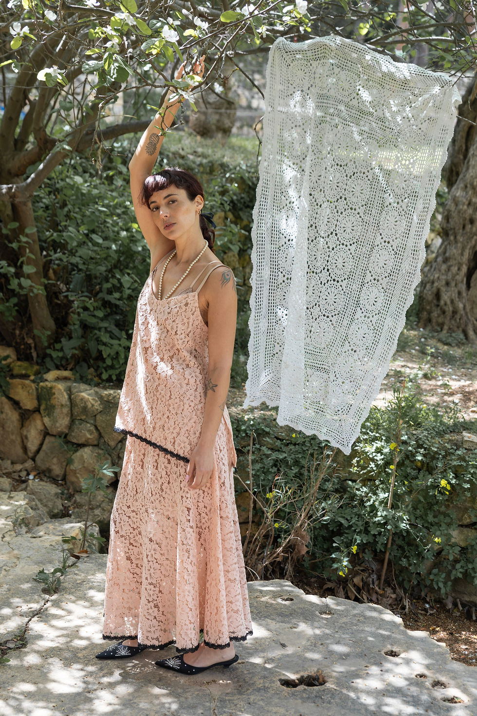 Thumbnail: FLAPPER GIRL skirt | powder pink