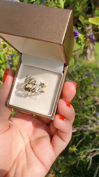 Thumbnail: 14k Yellow Gold Name Ring