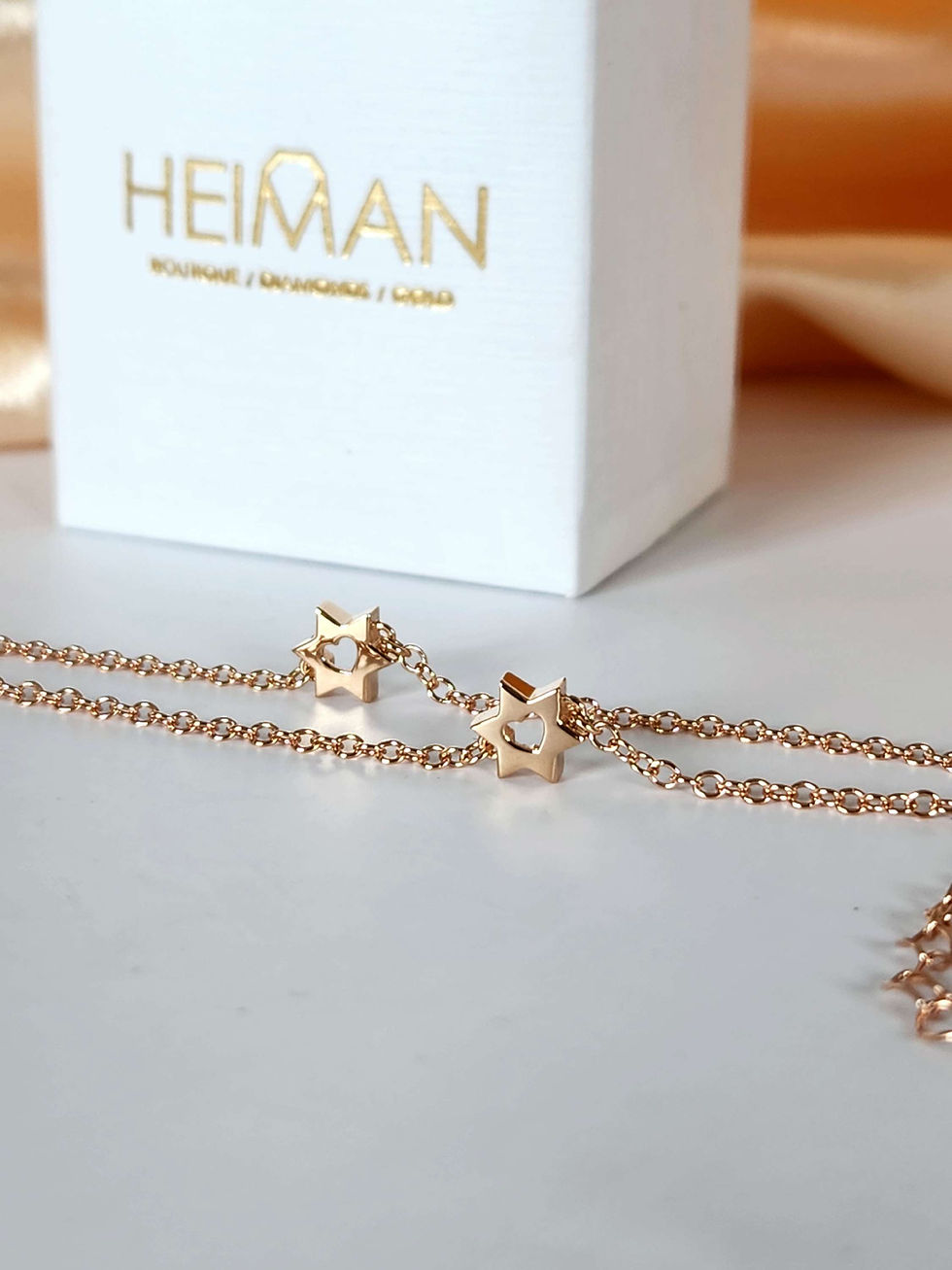 Thumbnail: Heart of David Bracelet