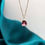 תמונה ממוזערת: Pear shape Pink tourmaline  pendant in 14k yellow gold. 
