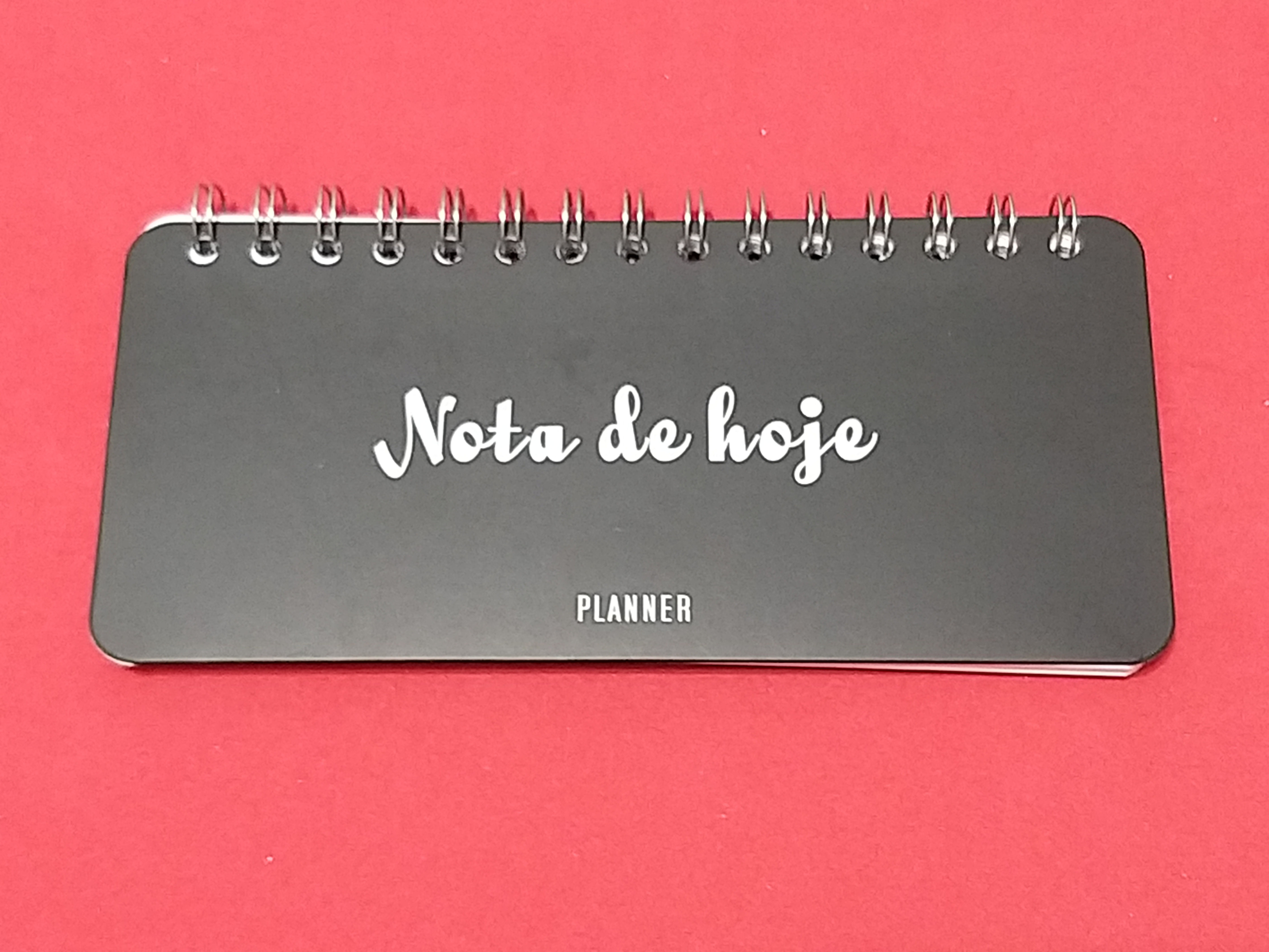 Planner Espiral Semanal NOTA DE HOJE