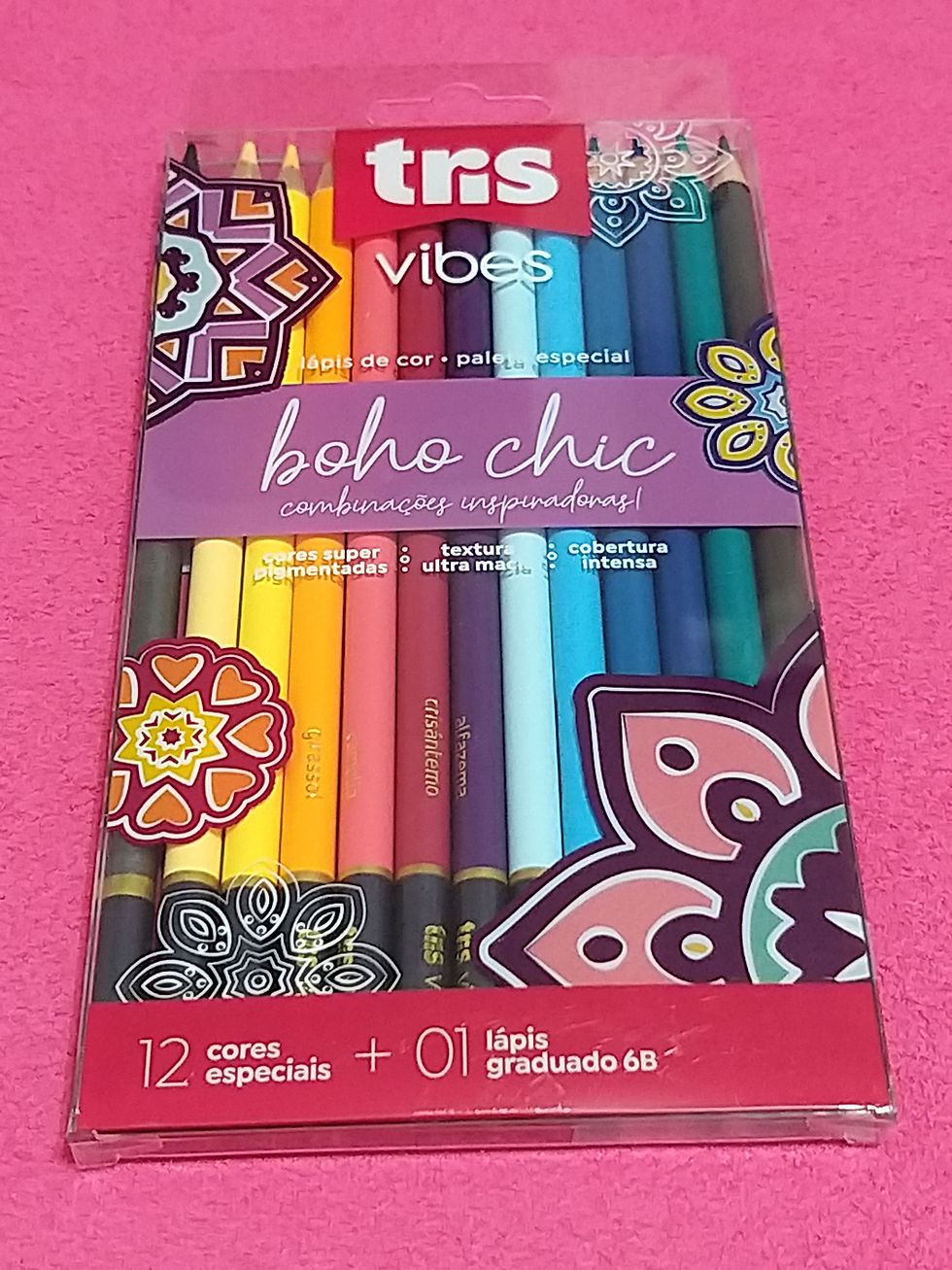 LÁPIS DE COR TRIS VIBE BOHO CHIC