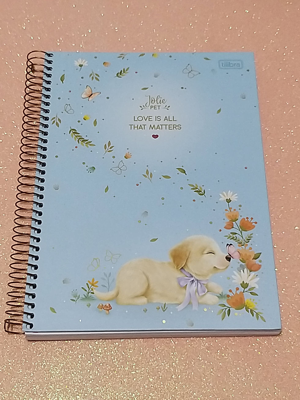 Caderno JOLIE PET DOG AZUL Universitário TILIBRA 10 matérias