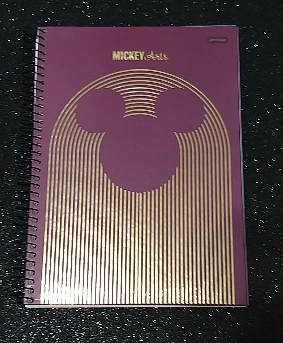 Caderno MICKEY ARTS BORDÔ Universitário JANDAIA 10 matérias