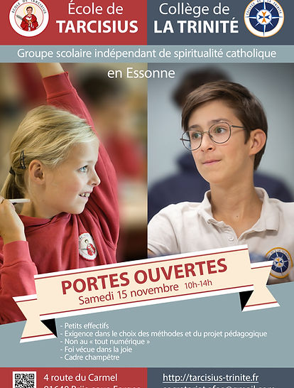 Journées Portes Ouvertes Tarcisius Novembre 2025