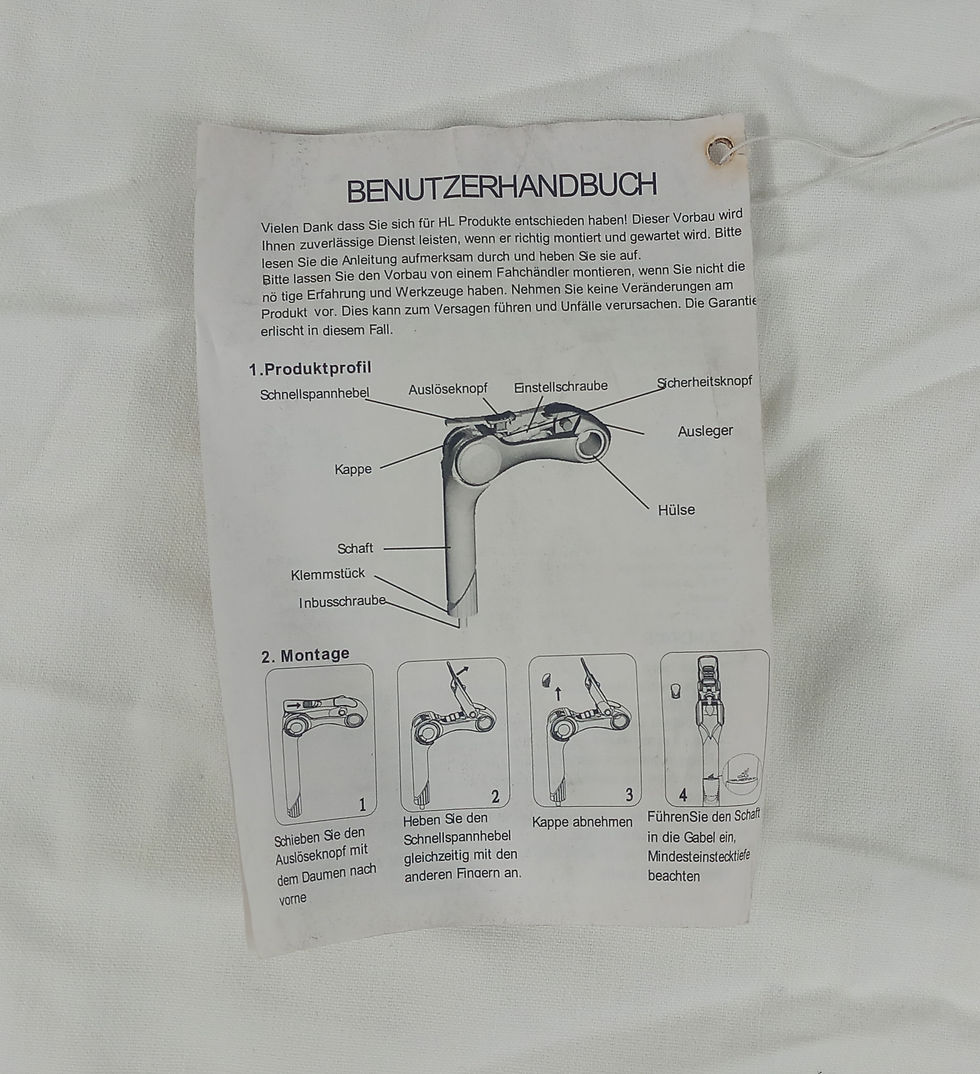 Miniaturbild: HL Vorbau  silber oder schwarz