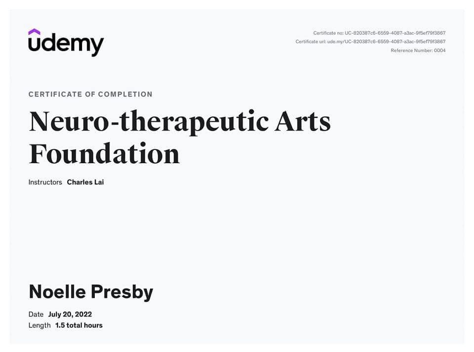 Udemy Certification Neurographica Art Basics