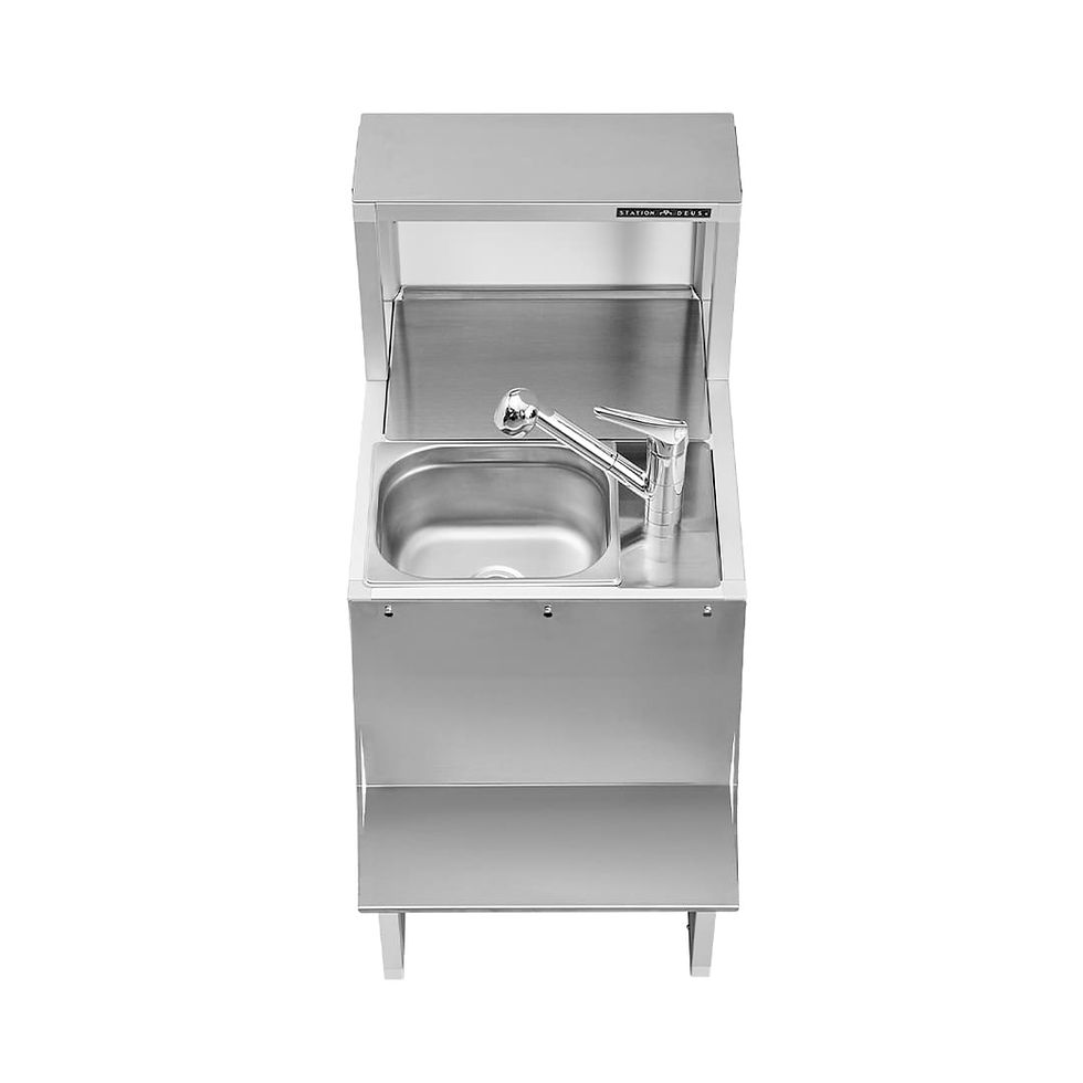 Miniatura: Modulo rubinetto pre-configurato per banco bar con lavello