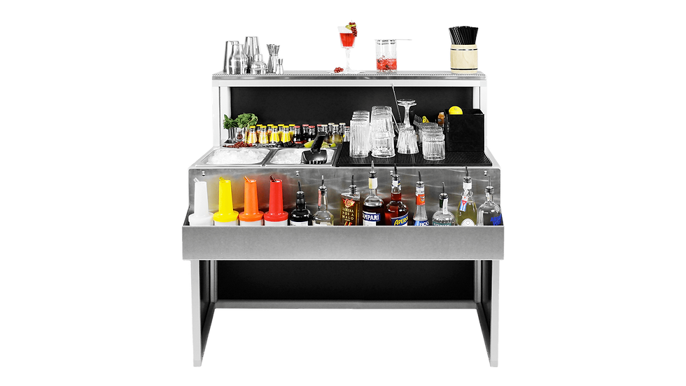 Thumbnail: Cocktail Station Portable, Cocktail Bar 120 cm, Workstation mixology events, Moving cocktail bar, Cocktail bar for hotels