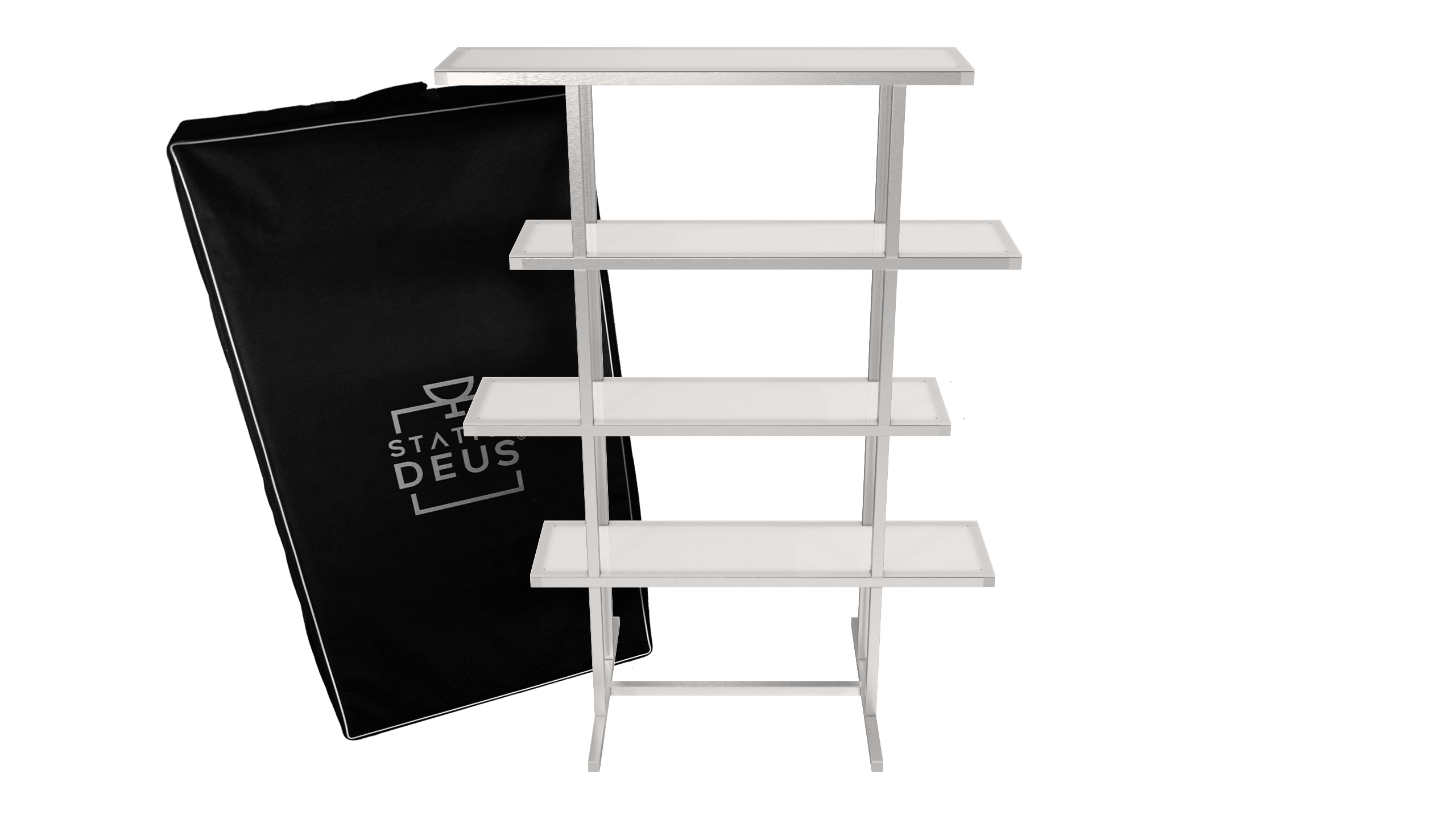 Trolley Bag with wheels - Botttle shelf, American Bartending style: Cocktail bar for hotels and restaurants, workstation bar