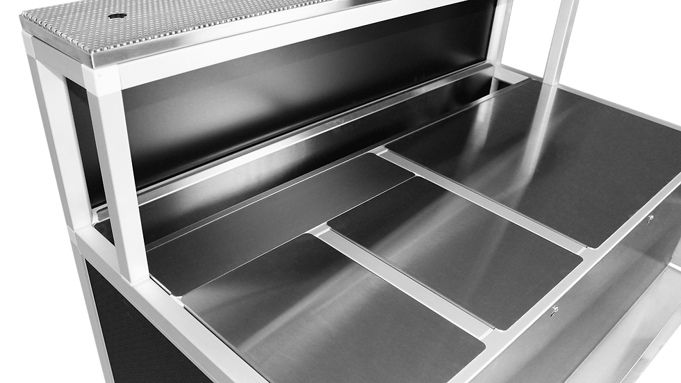 Thumbnail: Italian, Embeddable in Counter, Cocktail bar for hotels and restaurants, modern design cocktail bar 120 cm, Stainless steel