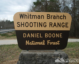 sign with a road on the background