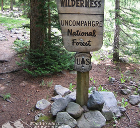 USA森林局　弾痕看板 USA森林局 弾痕看板