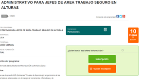 Administrativo Para Jefes de Area – Trabajo Seguro En Alturas