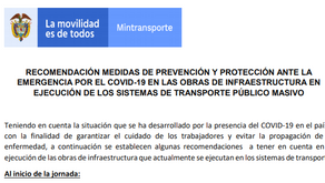 PREVENCIÓN Y PROTECCIÓN TRANSPORTE PÚBLICO MASIVO-COVID 19