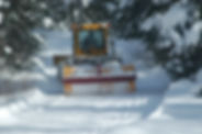 Groomer on trail