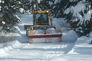 Groomer on trail