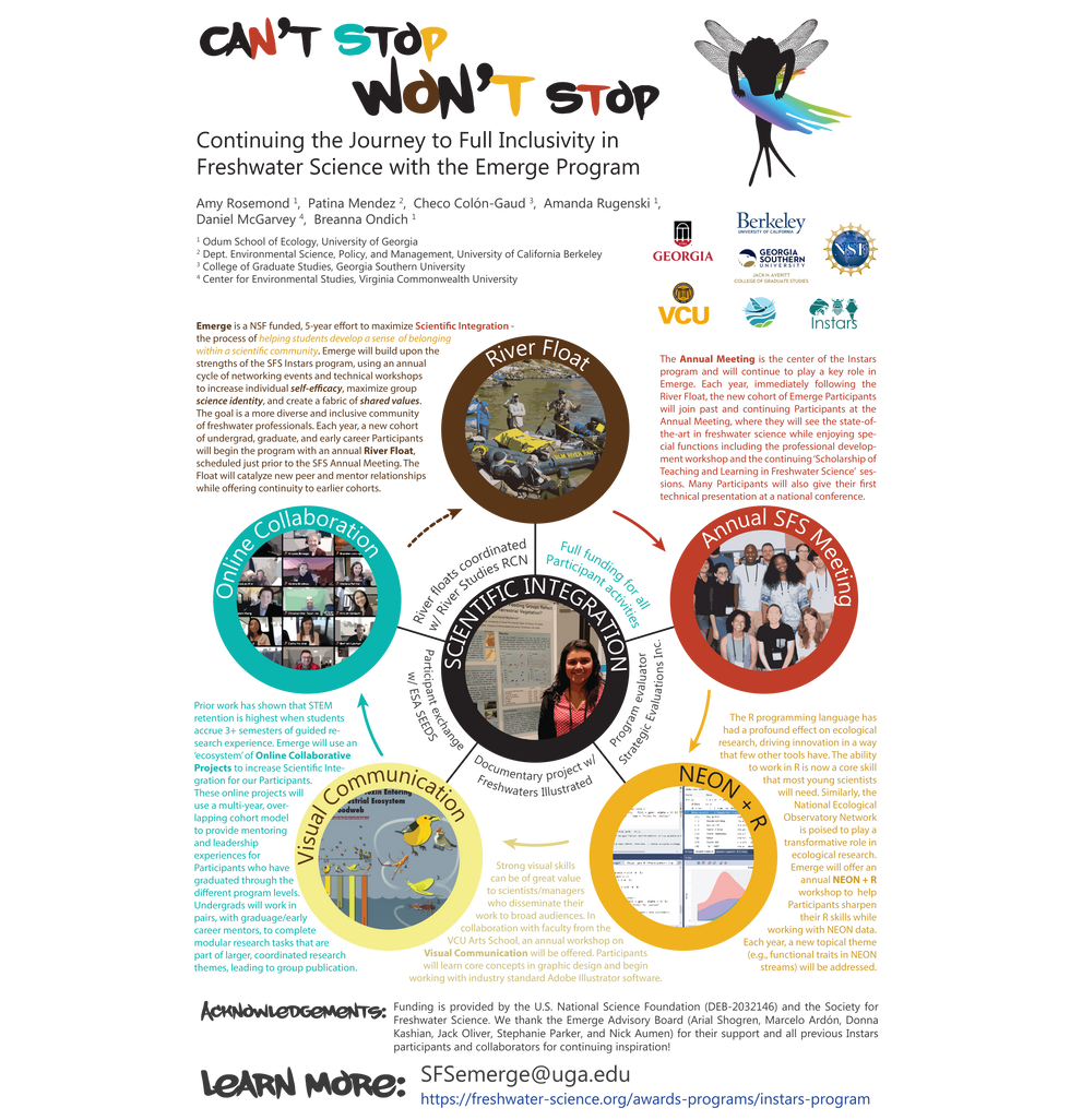 Can't Stop Won't Stop: Continuing the Journey to Full Inclusivity in Freshwater Science with the Emerge Program