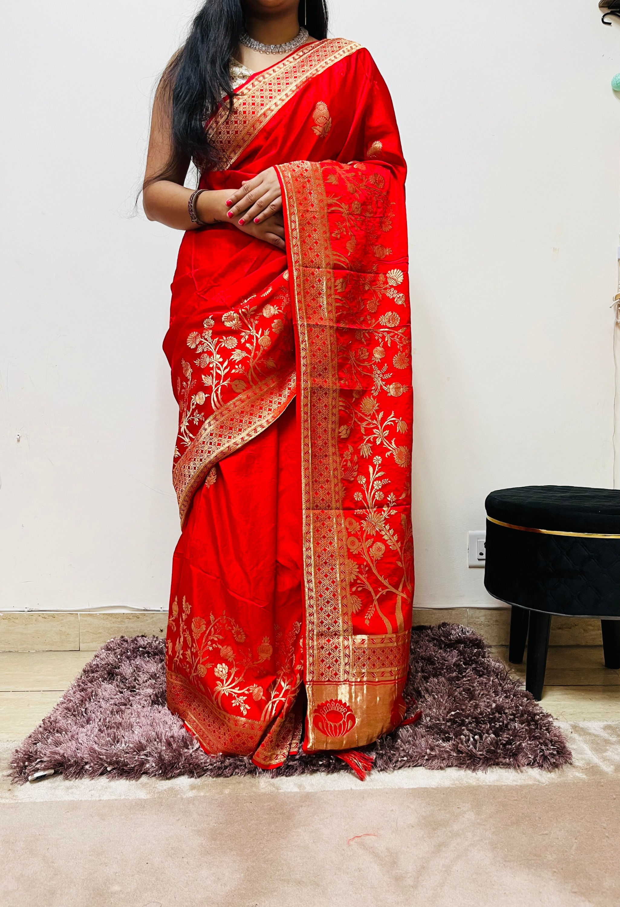 Gaji silk rich zari work Saree