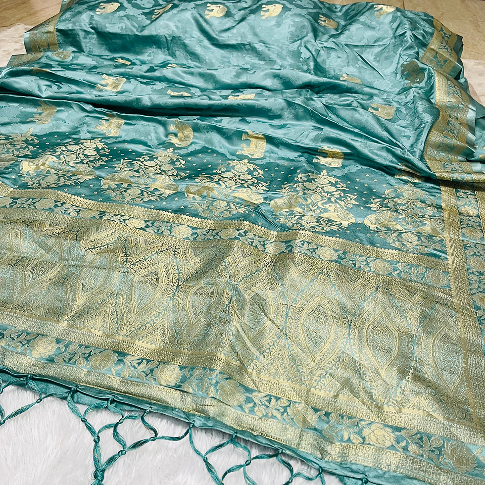 Thumbnail: Gaji silk rich zari work Saree