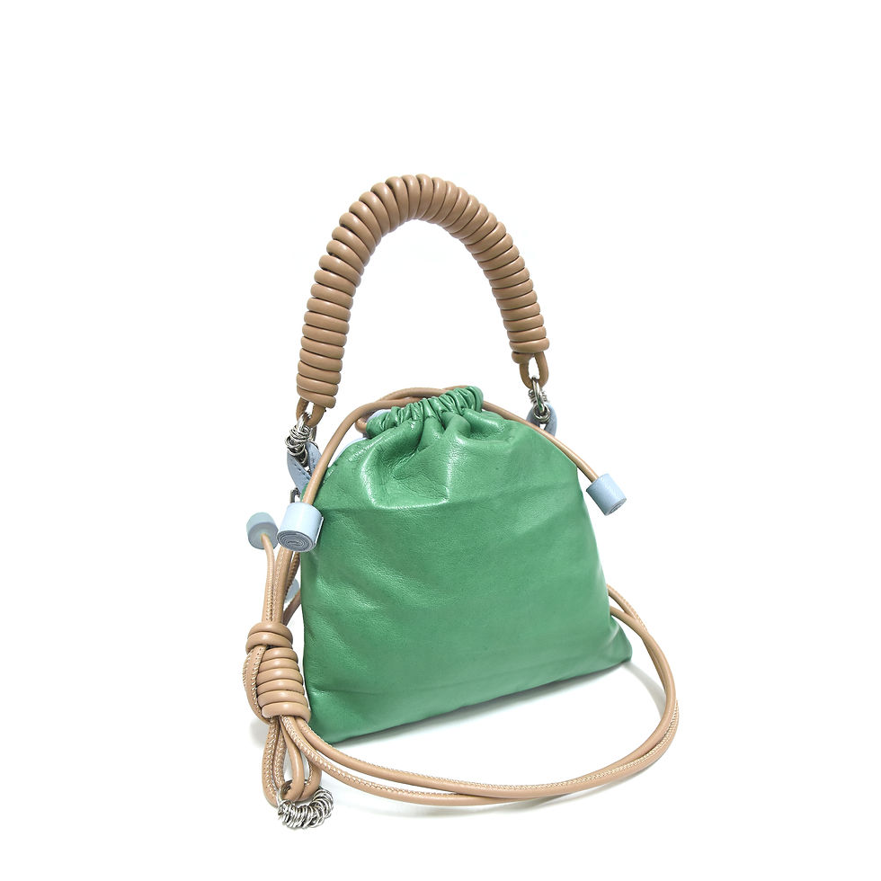 Thumbnail: Pea Bag Duo Color - Blue Gray / Jade