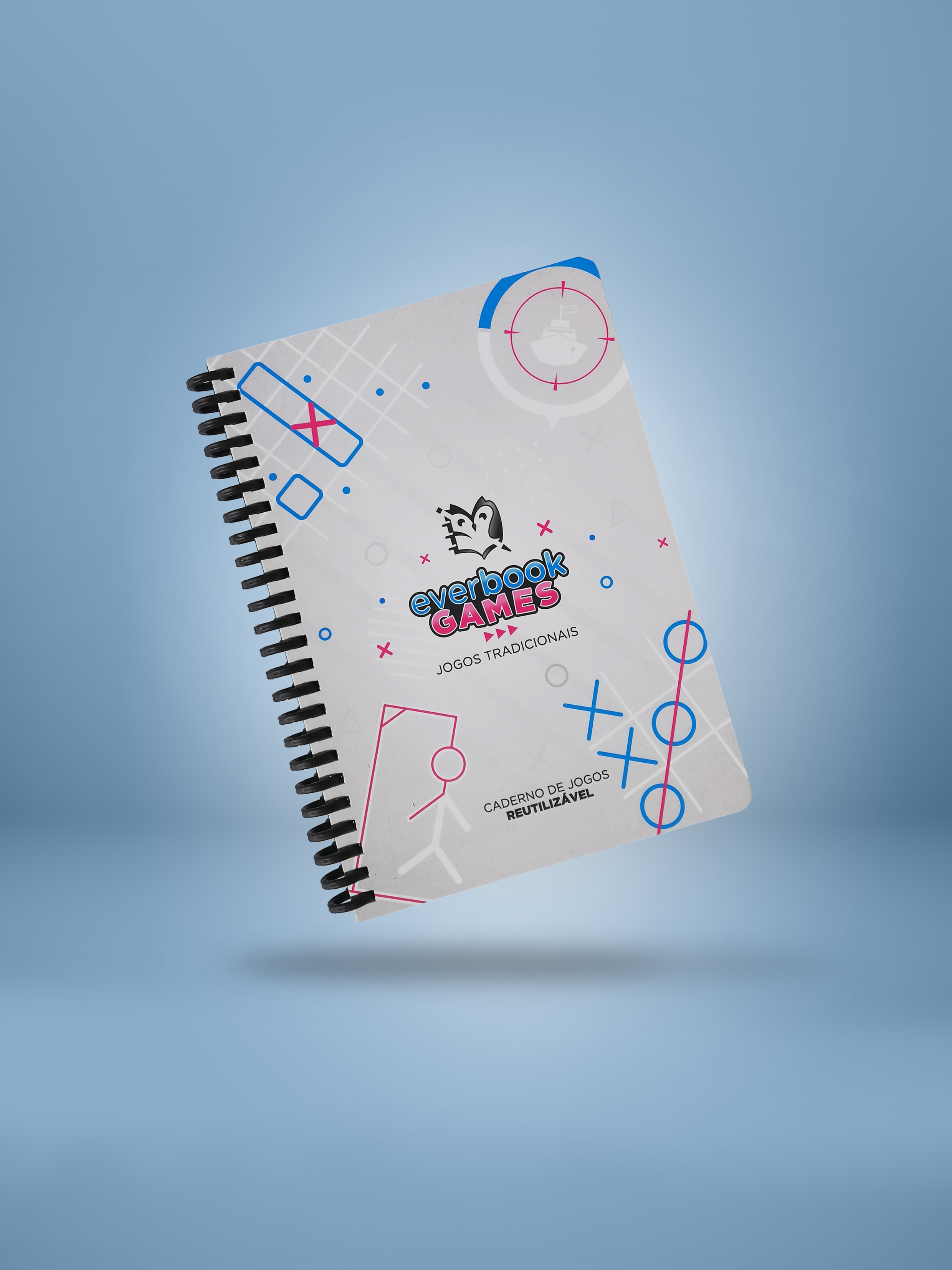 Caderno de Jogos A5 reutilizável Everbook Games