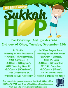 For Chevraya Alef (grades 3-6)2nd day of