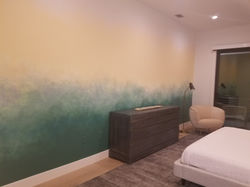 Ombre wall finish