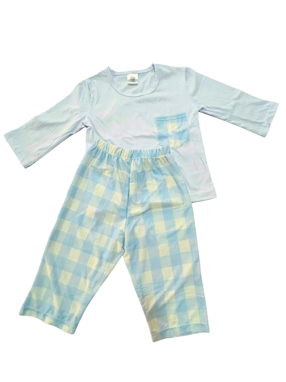 Miniatura: Pijama Longo Xadrez Azul
