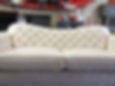 Velvet white tufted couch