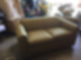 green_beige love seat