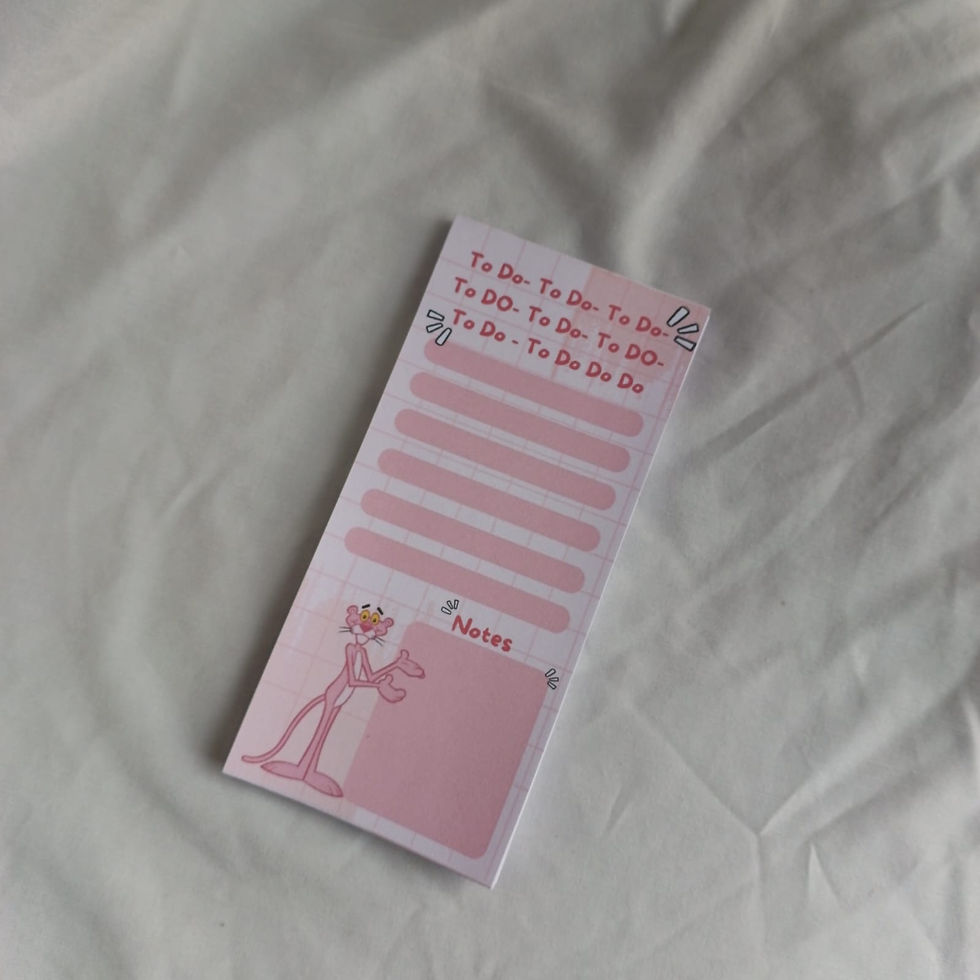 Pink Panther, todo todoo | To-Do Notepad
