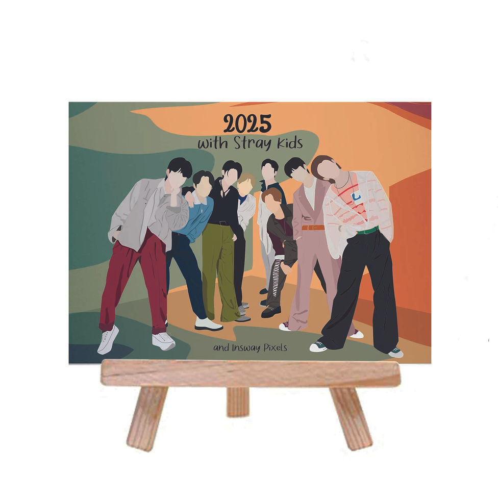 Stray Kids 2025 Calendar with Easel Cover page