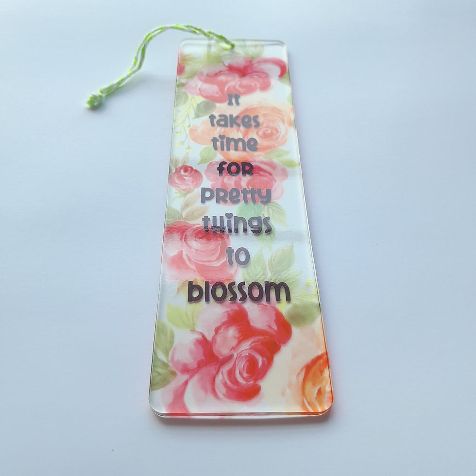 Thumbnail: Things to Blossom - Rose Aesthetics | Premium Acrylic Book-Mark