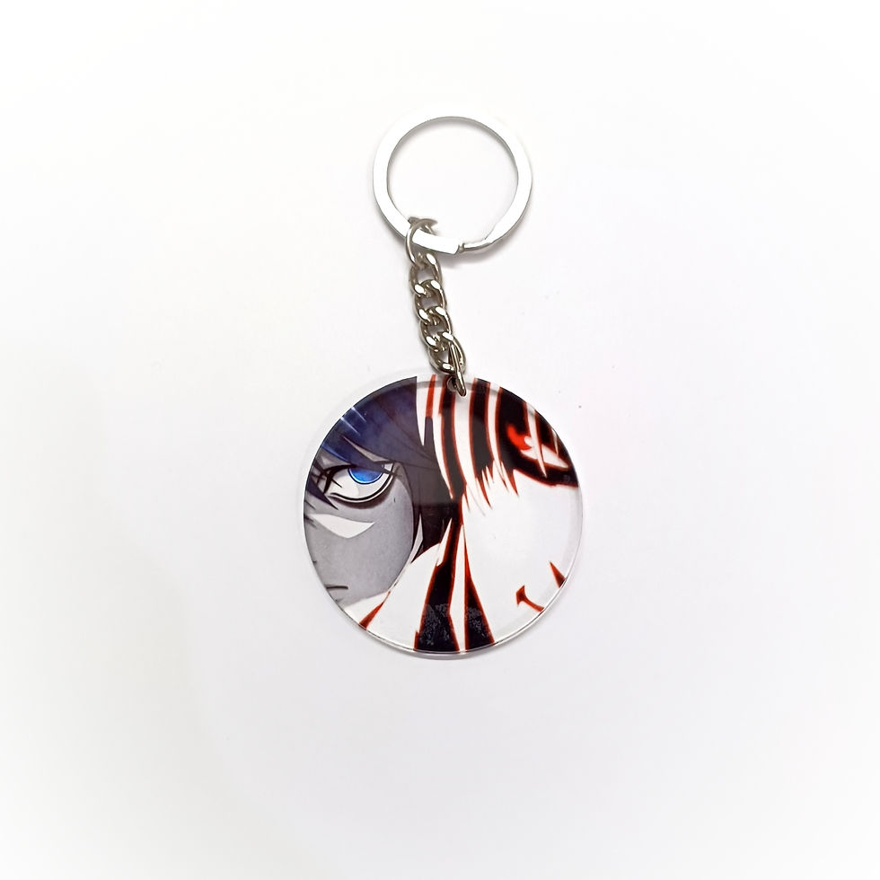 L V/S Light Death Note Clear Keychain