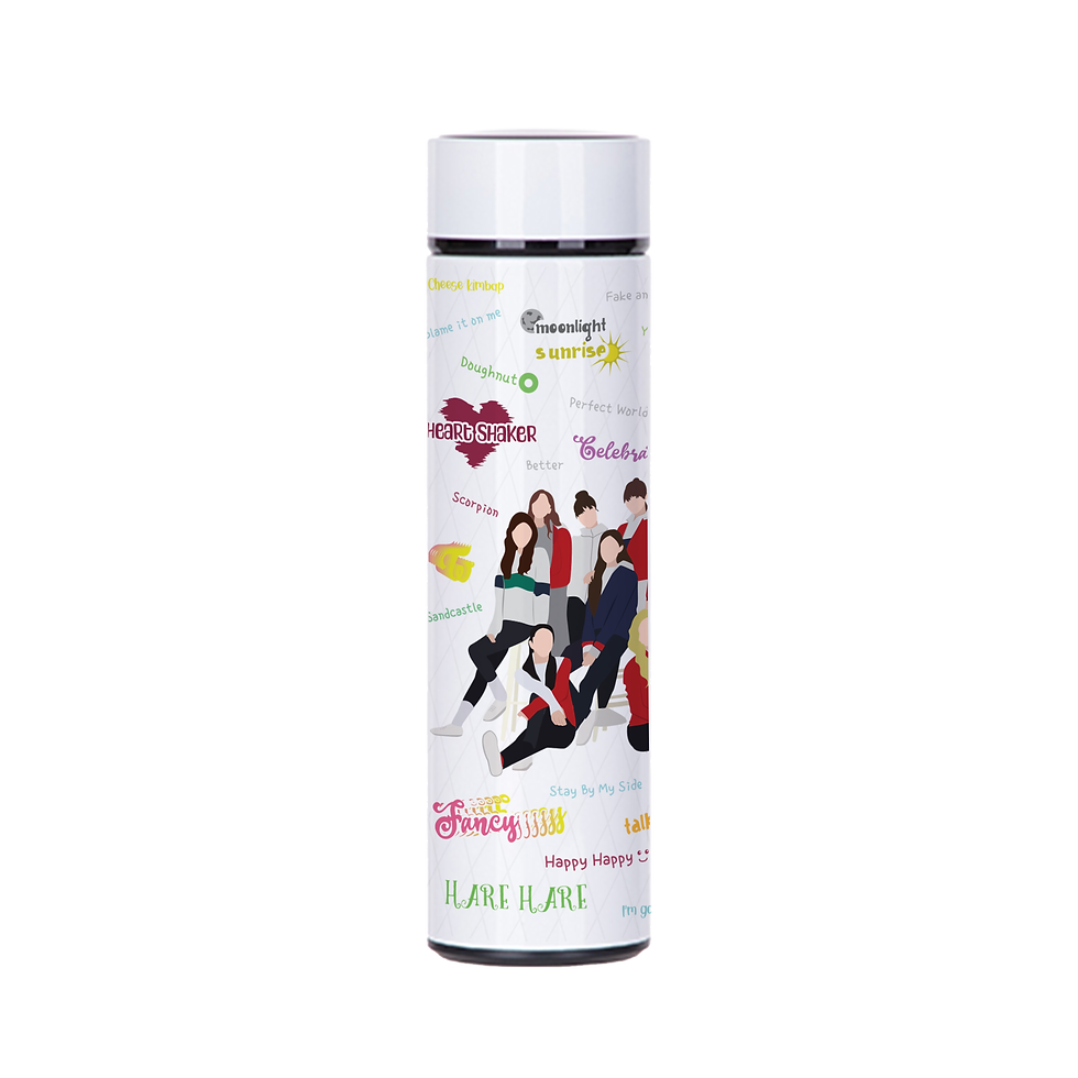 Twice Doodle Led Temperature Bottle with free Poster