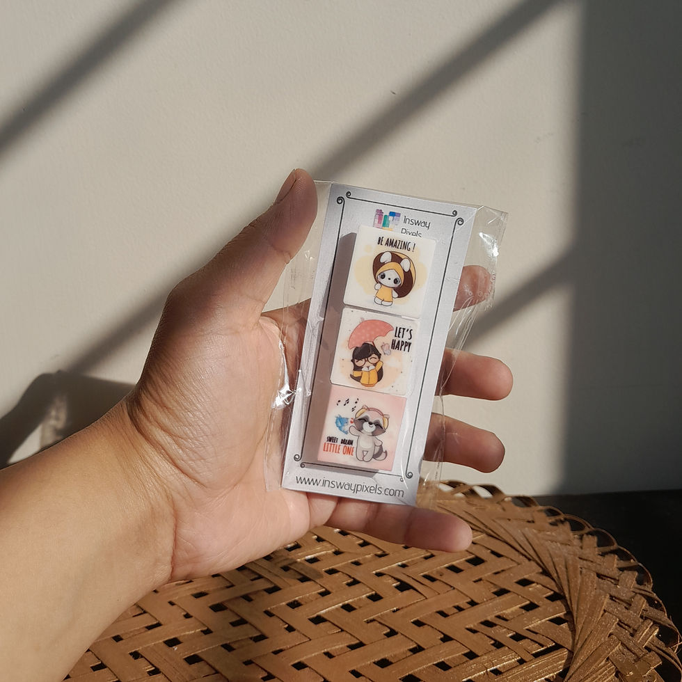 Cutie | Set of 3 | Mini - Fridge Magnets