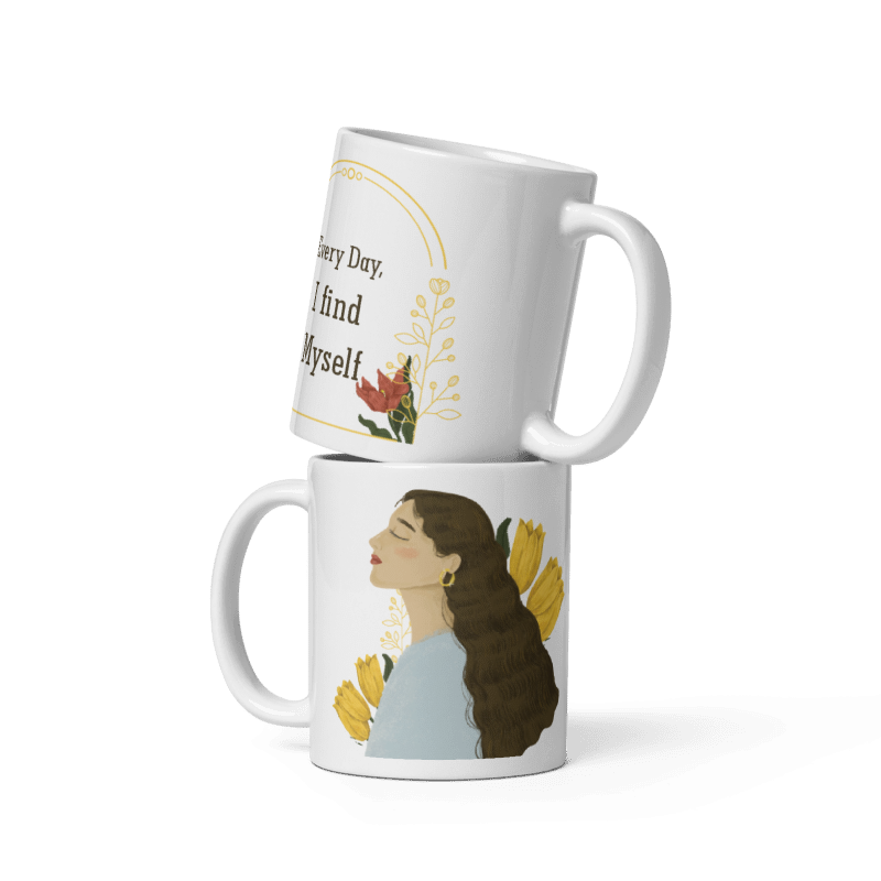 Every Day I Find Myself | Aesthetic Ceramic Mug