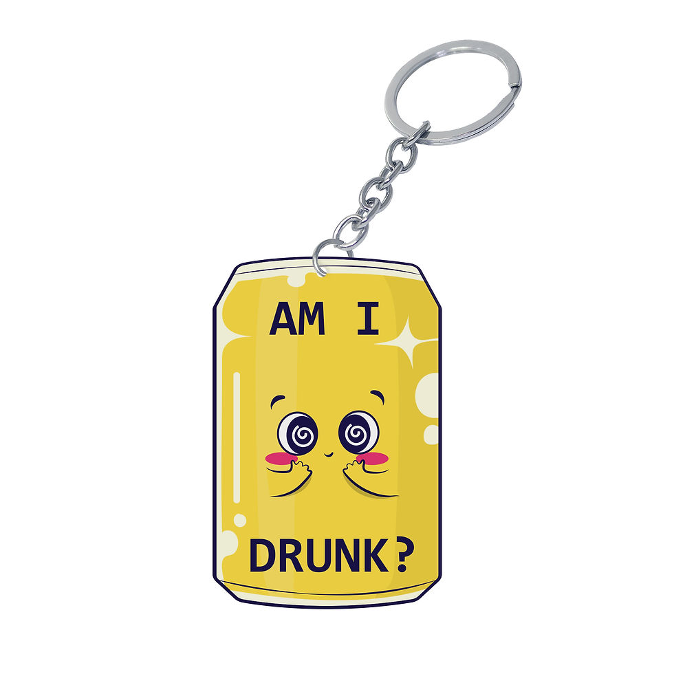 Cute | Can | Am I Drunk? | Acrylic Keychain