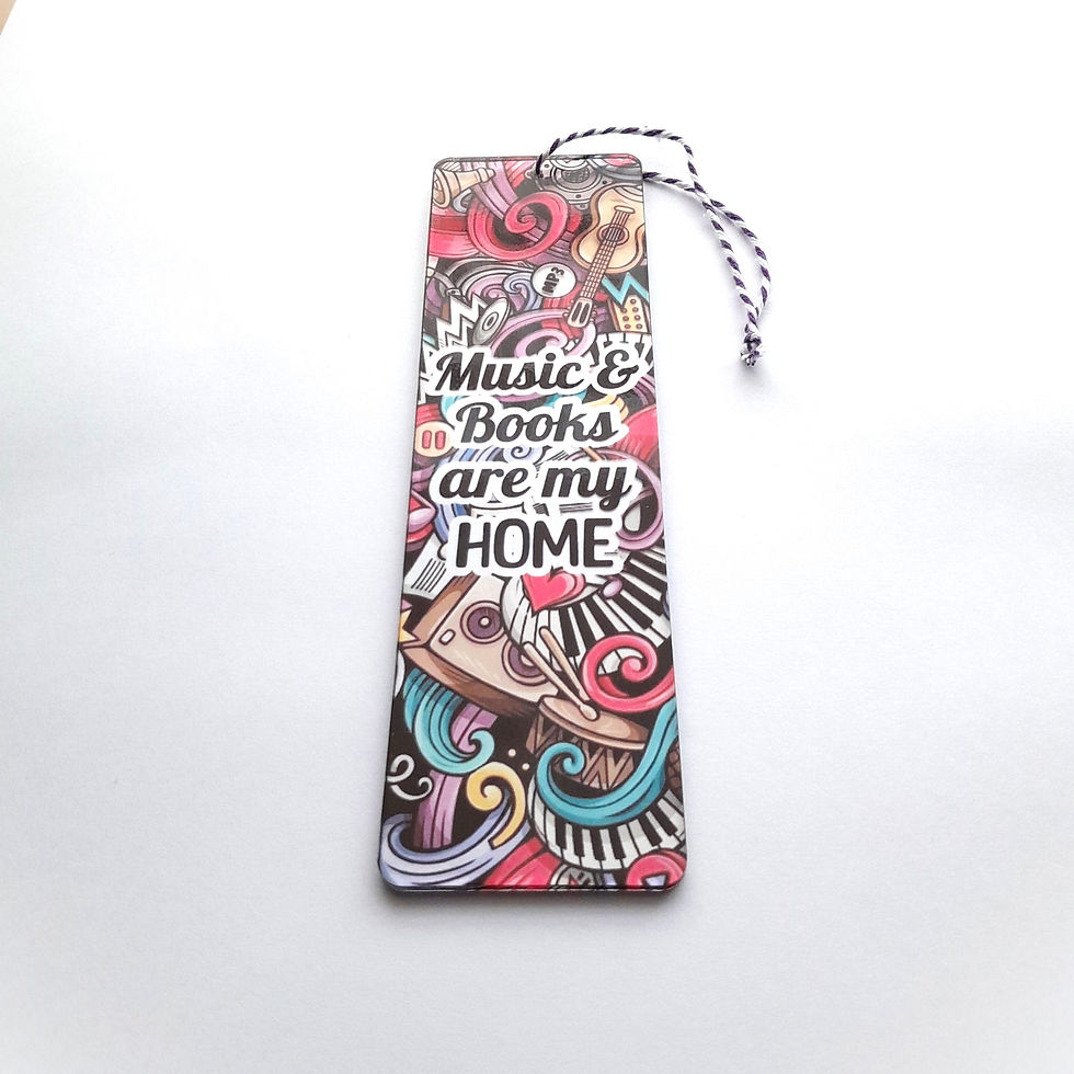 Thumbnail: Music is Home  | Preimium Clear Book-mark