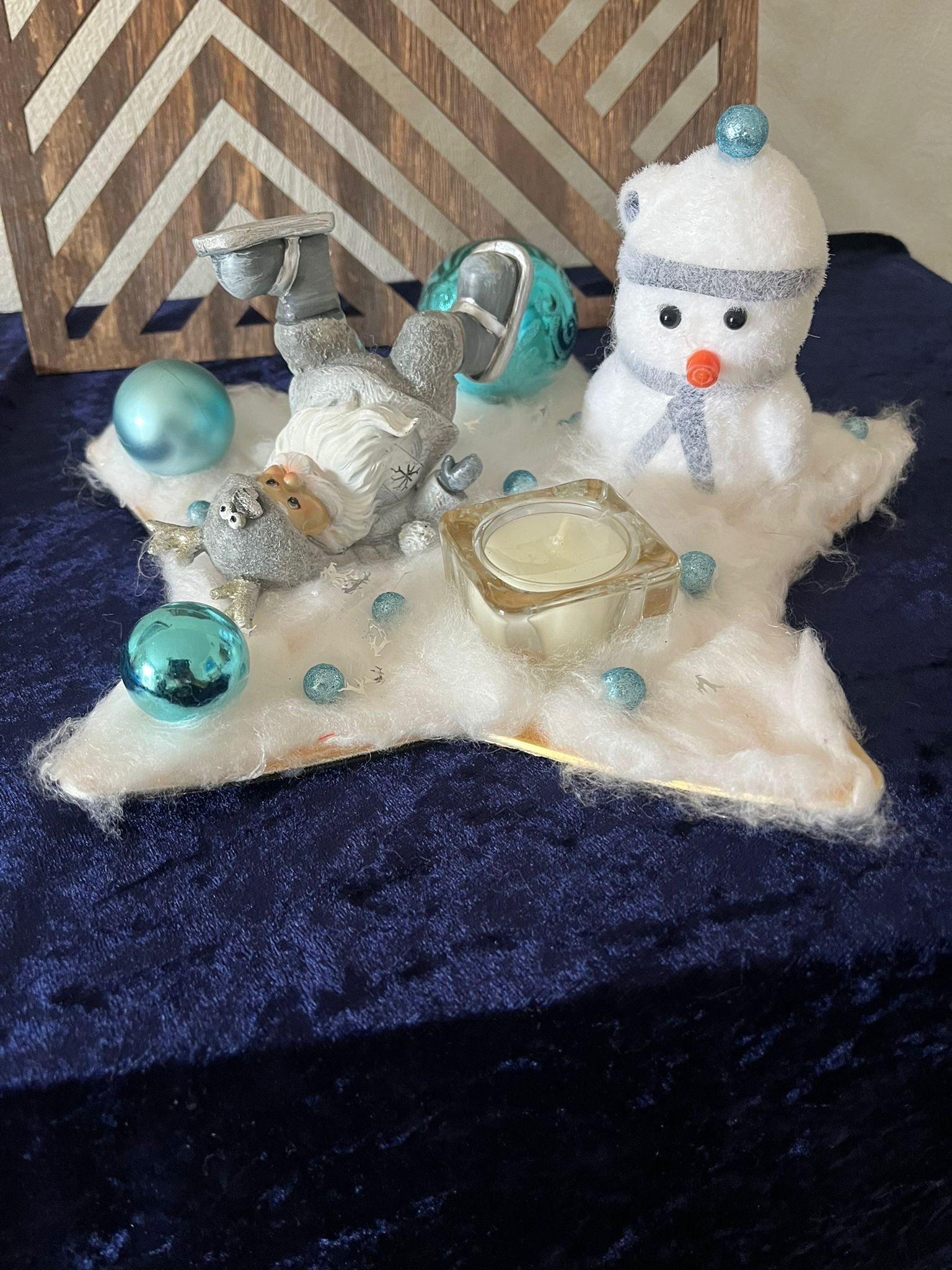 Weihnachtlicher Sternenteller