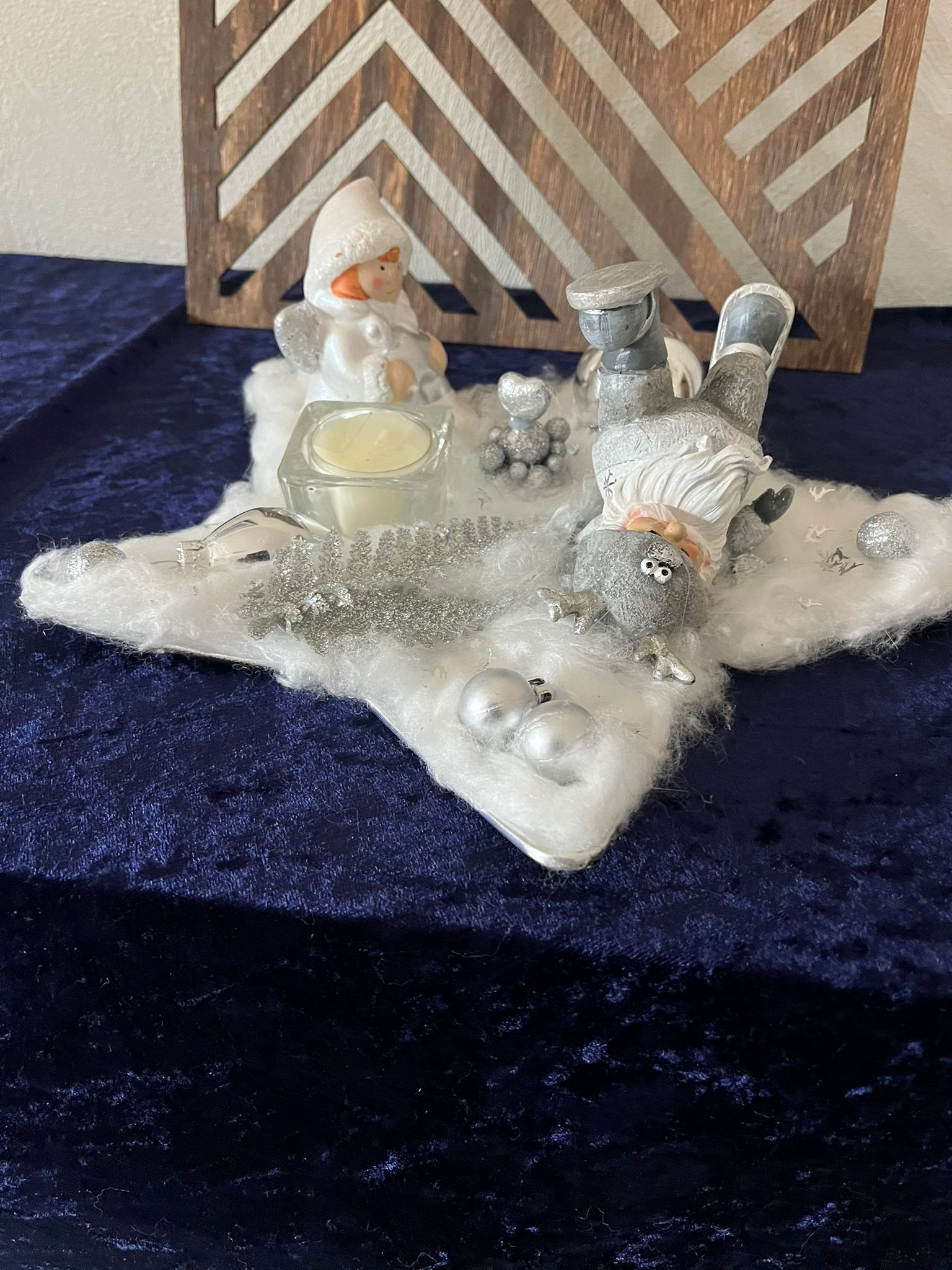 Weihnachtlicher Sternenteller